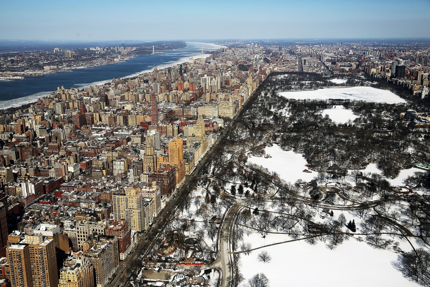The Frozen Apple, an Aerial Photo of Central Park and Lower