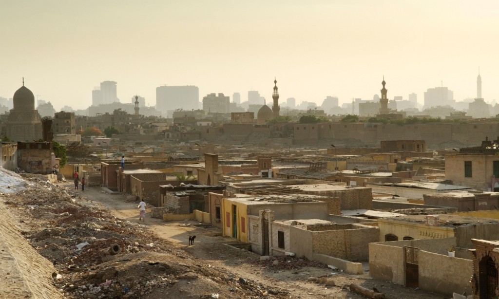 Cairo’s City of the Dead, a vast 7th-century necropolis, is thought to accommodate half a million families among its tombs and mausoleums.