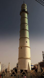 Nepal’s Dharawara tower in 2013, before it was destroyed in the 2015 earthquake. KATHMANDU NEPAL FEB 2013, CC BY-SA