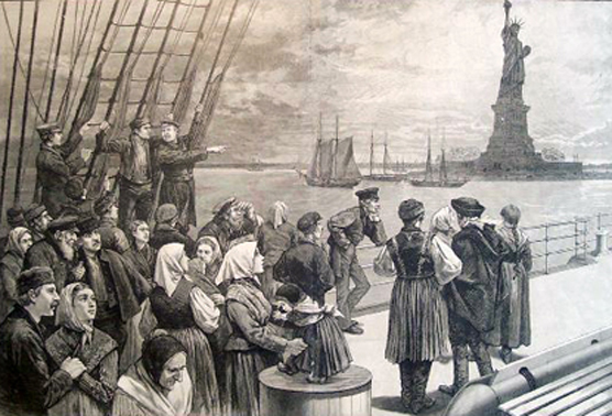 Image result for painting depicting immigrants arriving in america