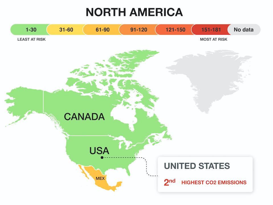 The Best Countries To Escape The Worst Effects Of Climate Change - CITI I/O